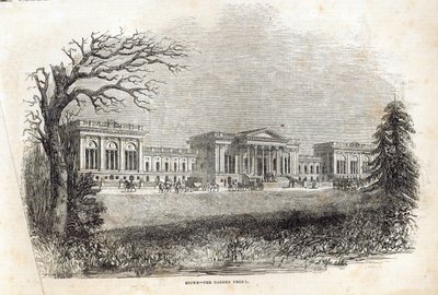 Stowe - die Gartenfront, aus 